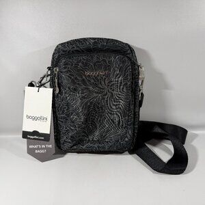 Baggallini Modern Explorer Crossbody Midnight Blossom NWT